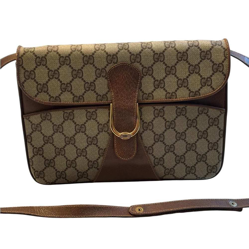 Vintage Gucci Brown Monogram supreme tree way bag